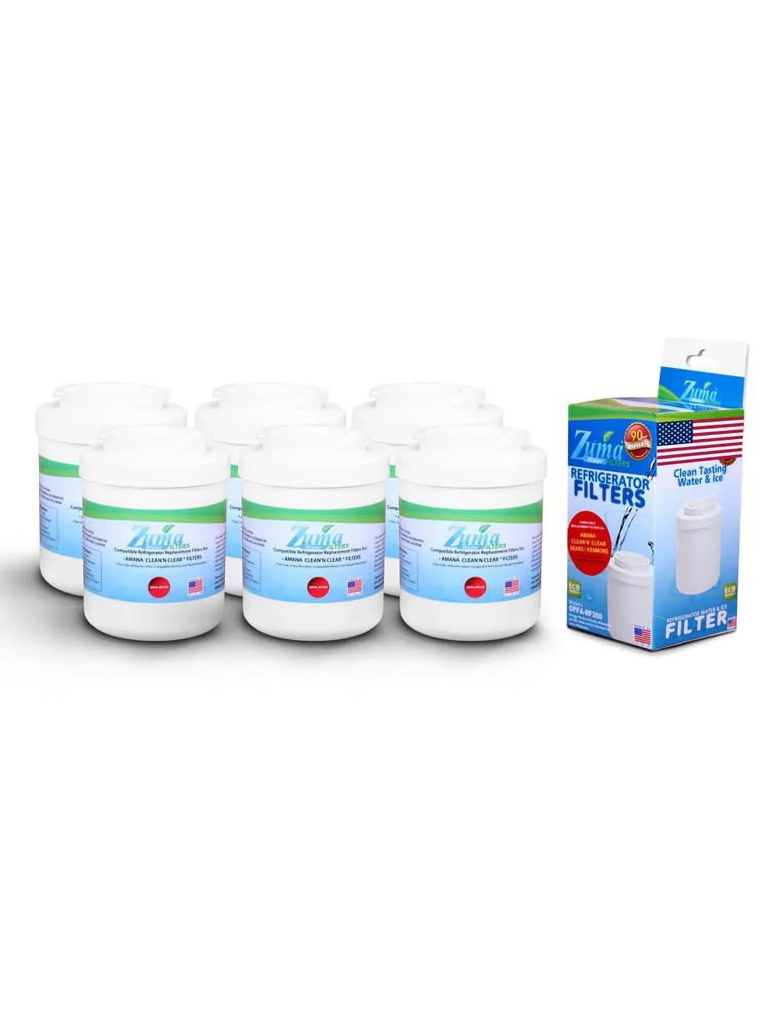Model ZUMA Amana® Water Compatible and , , OPFA-RF300 , Ice - Brand Pack 12527309 Made # U.S.A. 6 with in Filter -
