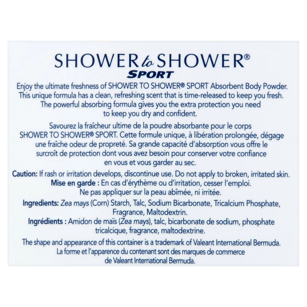 Shower of Sport, Shower 13 Powder To Body (Pack oz 3)