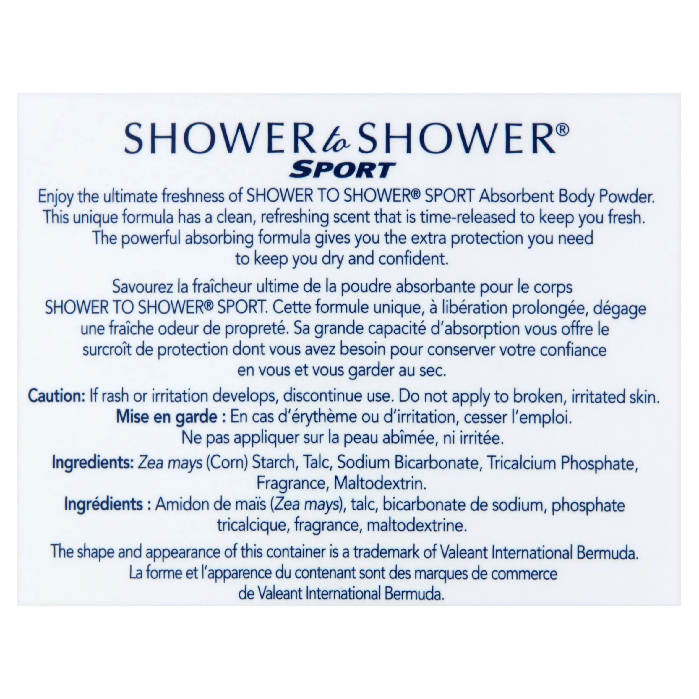 Shower of Sport, Shower 13 Powder To Body (Pack oz 3)