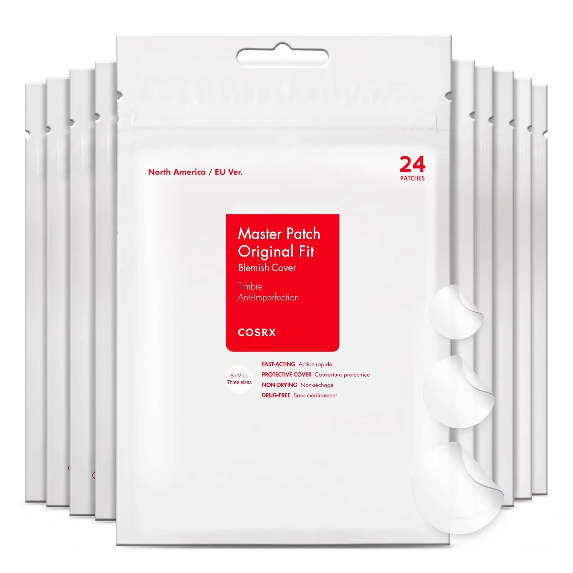 Ingredients Animals, For Absorbing Tested Face Acne (Pack. On Toxic Original Not Cosrx No 3 Stickers And For Zits Body, Pimple And Count Spot Hydrocolloid (240 Size Patches Blemishes Patch Cover,