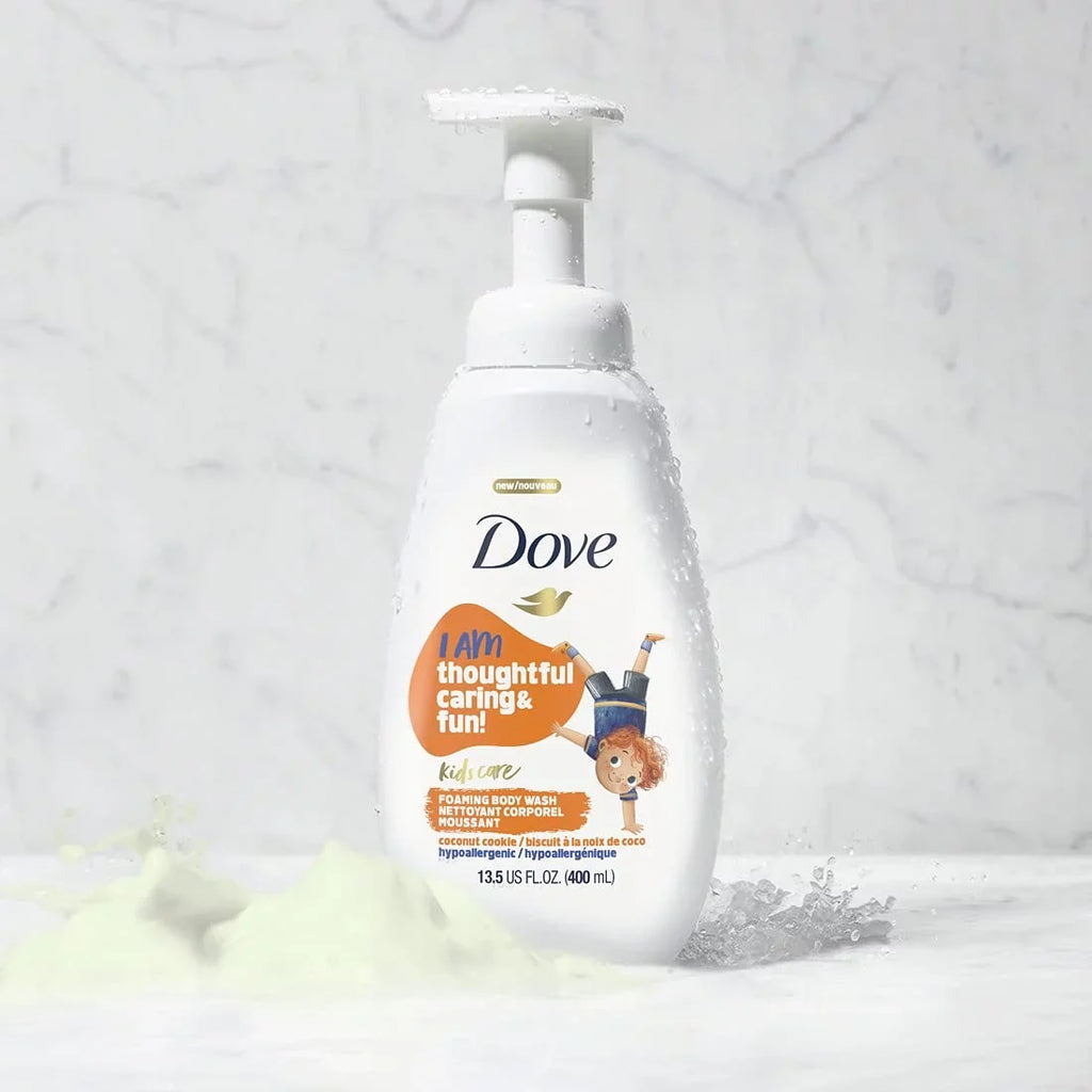 Skin Foaming Kids Coconut For Of Body Pack Oz, Sulfate-Free 4. Fl Cookie Care, Wash 13.5 Dove