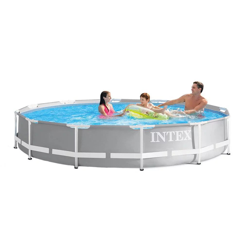Ft Set Steel Pump Prism 12 Filter In Intex Intex Easy Frame Pool | 30 Pool x
