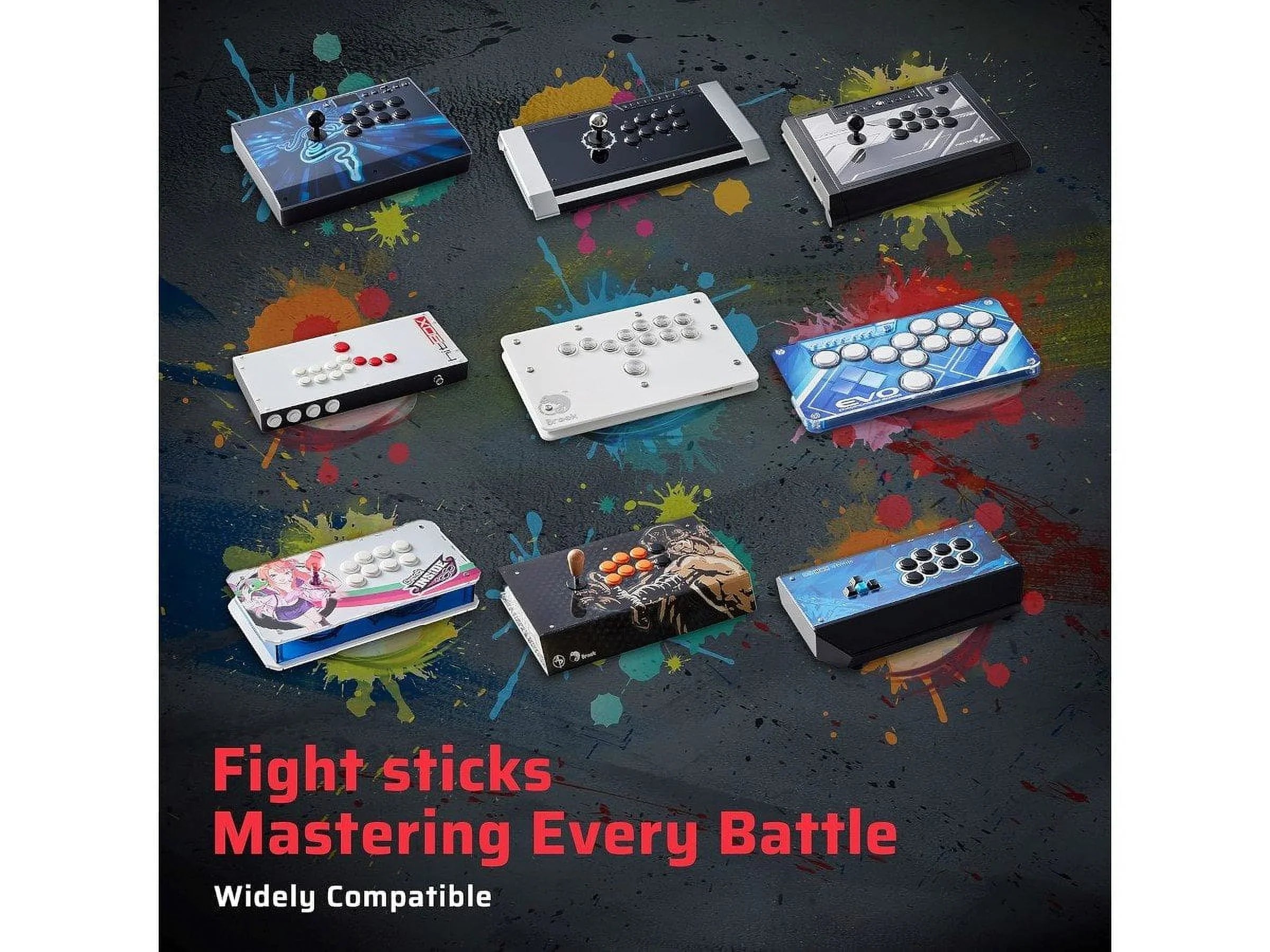 Games, 6 FGC Brook An Wingman converter Built Fighter Arcade PS5 Street for Joystick - Supports Converter, and Fighting