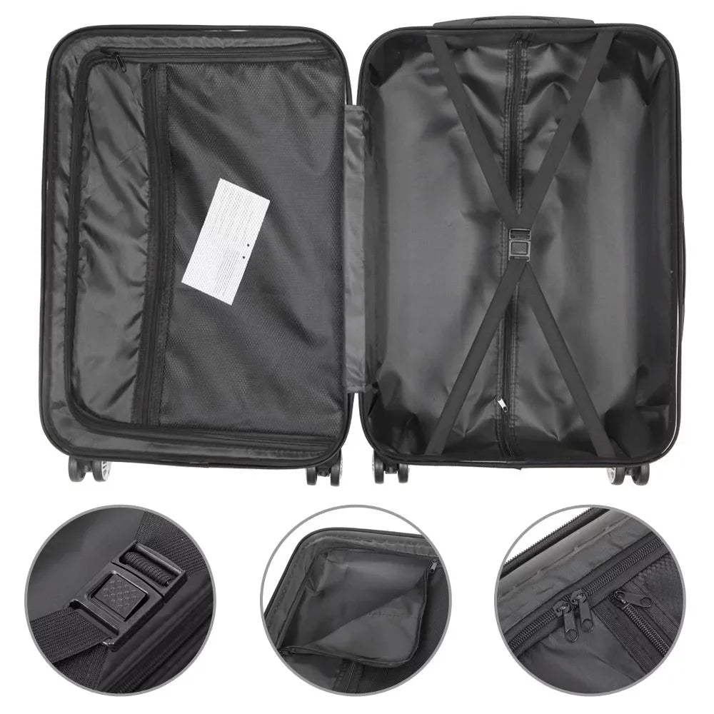 Spinner Lock Hardshell UBesGoo Set Piece Suitcase TSA 3 Lightweight