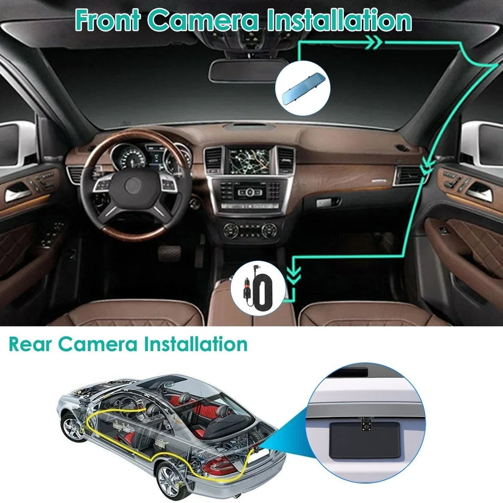DVR 4.3in with in Picture Camcorder Car Camera Cam 140 Recording Motion Dash Camera Detection Loop Angle Recorder 1080P
