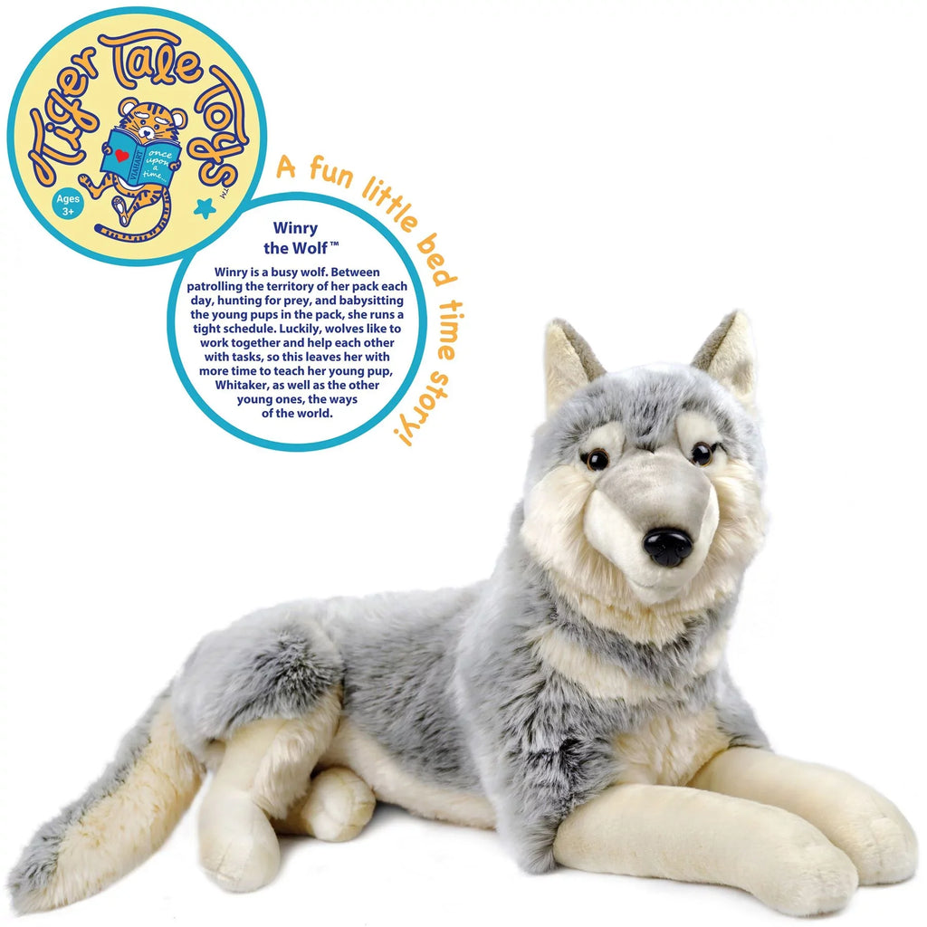 '- - by Stuffed Plush Inch The Including Tiger Winry Wolf Dog Measurement) Tail 27 Tale Toys Animal (Not