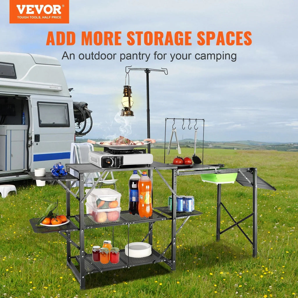 with Enhance Kitchen and Camping - durability! outdoor - experiences Table Portable with convenience Sink 13.7