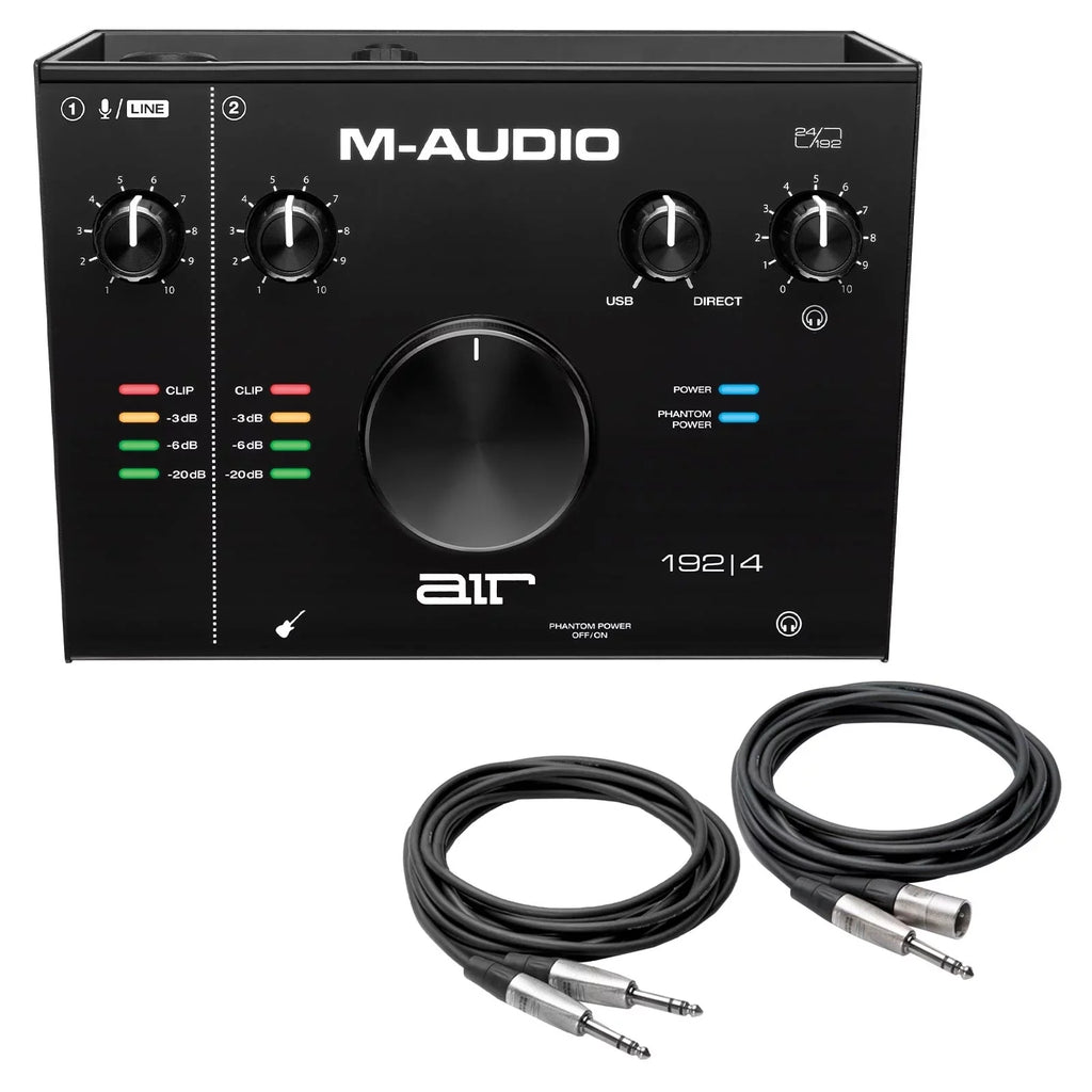 Package Cables M-Audio Interconnect USB 192 with 2-In/2-Out 4 Interface | 24/192 Audio AIR