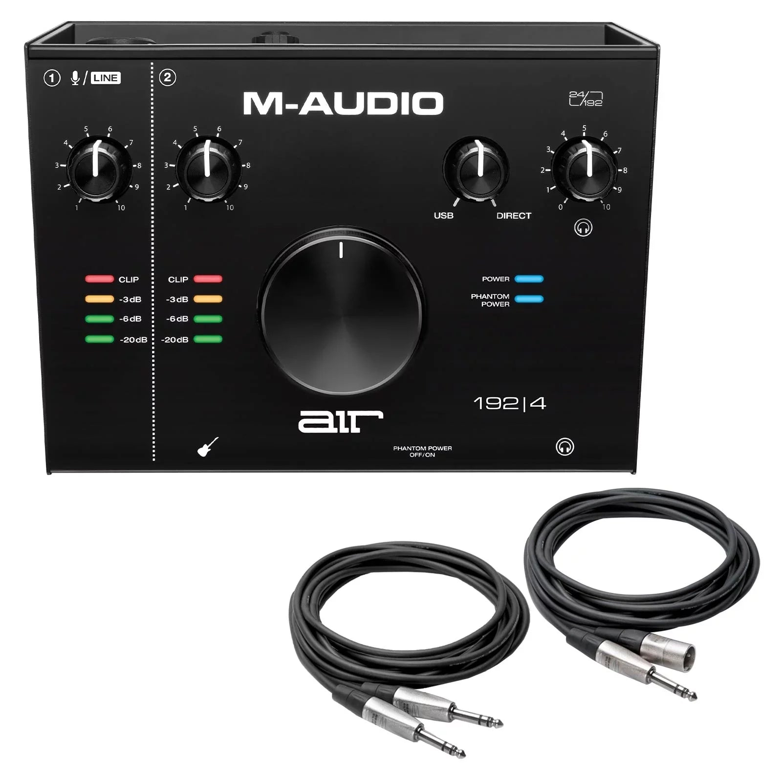 Package Cables M-Audio Interconnect USB 192 with 2-In/2-Out 4 Interface | 24/192 Audio AIR