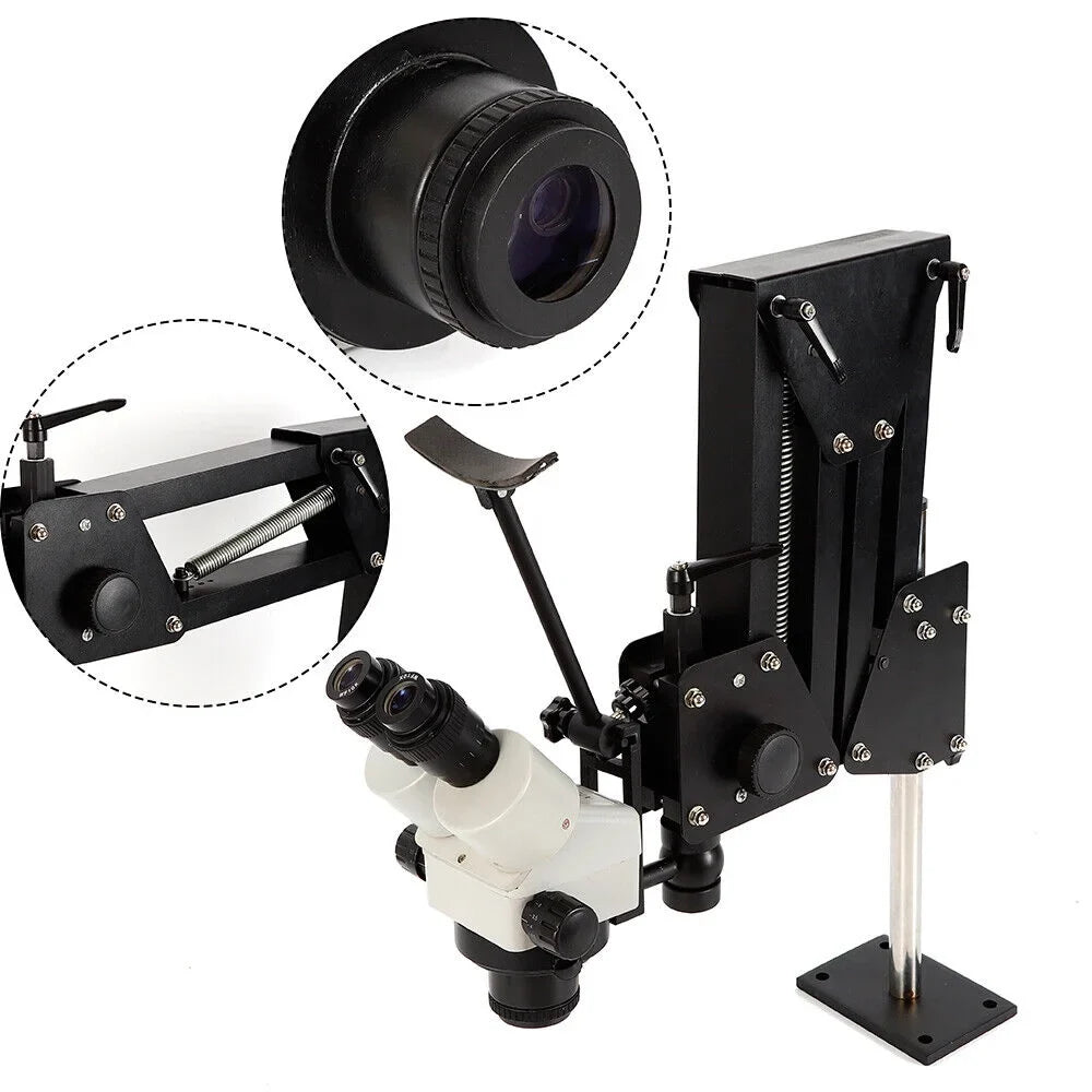 Inlaid Stand Setting Gem Spring Microscope Bracket Micro Multi-Directional Diamond ZhdnBhnos Machine Tool Mirror with Making Jewelry