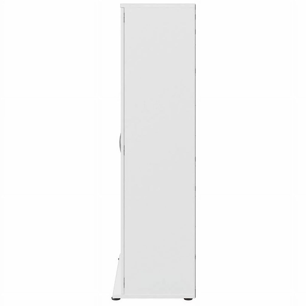 Wood Garage in - White Pemberly Row Engineered Cabinet Storage Tall