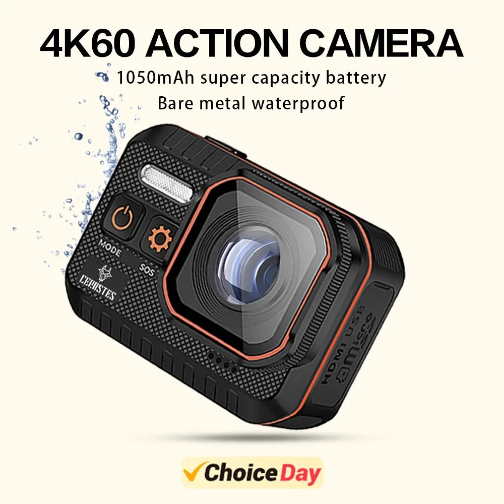 Action recorder Camera Cam Screen drive Camera Remote Waterproof 4K60FPS Sports Sport Action Camera Helmet With Control