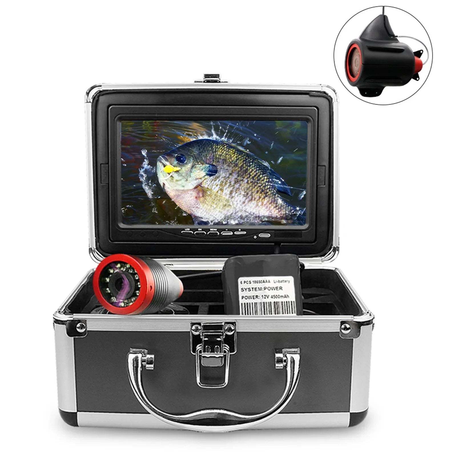 Camera DVR Fishing Fish Lake Inch Erchang Finder 7 for Video Underwater Fishing Sea Portable