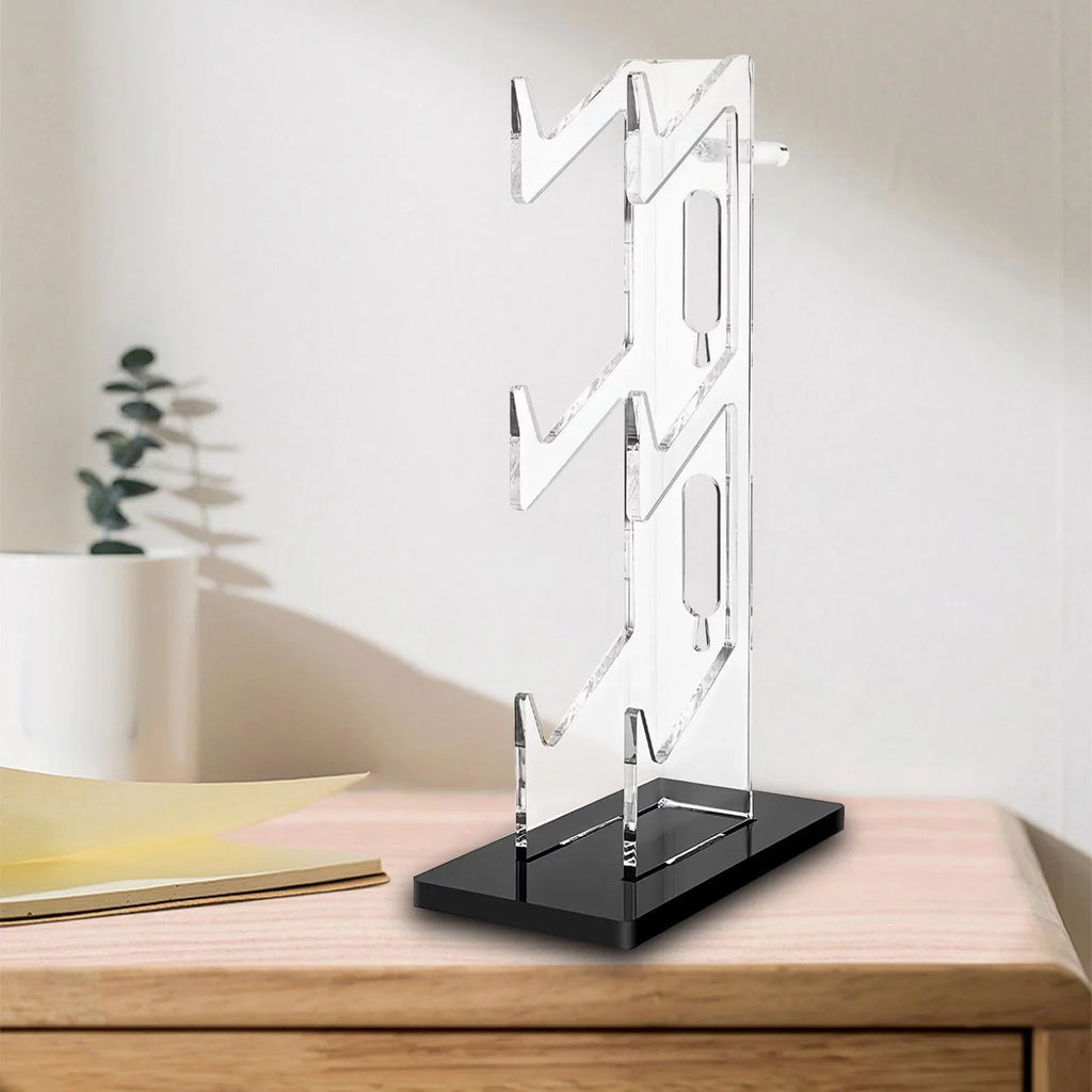 Desk 3 Black for Accessories Transparent Gadget Acrylic Hanger PS5 Decoration Slip Controller Headset Controller Mat Tier Game Non Durable Bracket