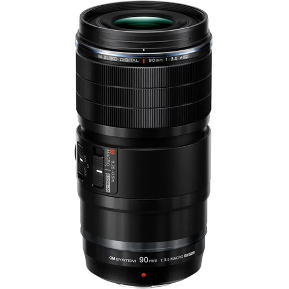 IS SYSTEM M.Zuiko ED OM Four 90mm Thirds) f/3.5 Digital Macro Lens (Micro PRO