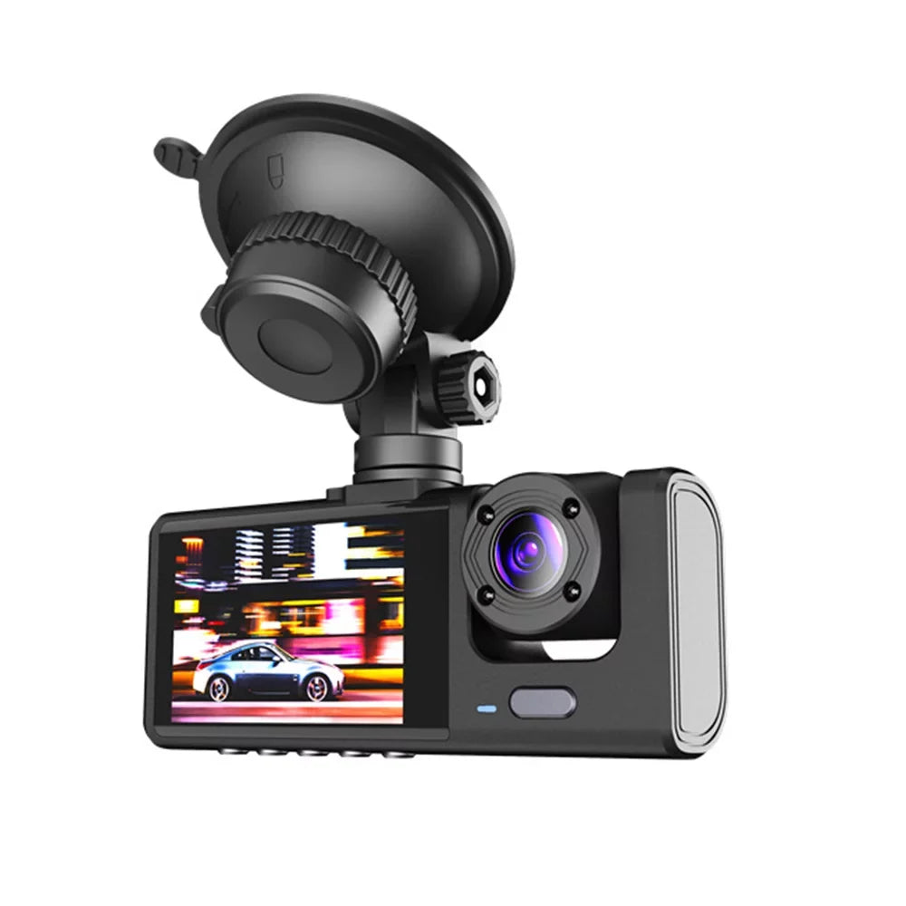 1080P Lens Jinyi Video Dash Cam Front/Rear/Inside G-sensor Car Dual Camera Recorder
