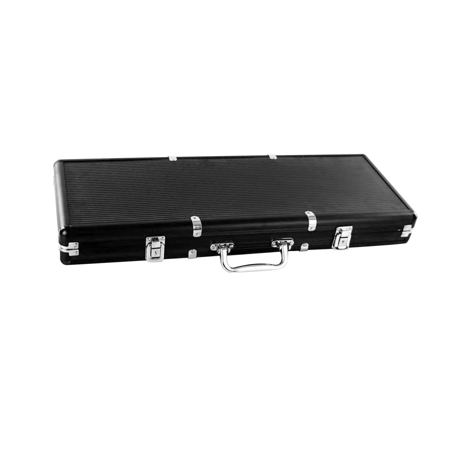 Capacity Chip Aluminum High Almencla Solid Black Thicken Alloy Box Suitcase Carrying Case