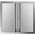 Kitchen Outdoor Bbq Steel Stainless Walled 24" 24"x Double Access Door Island