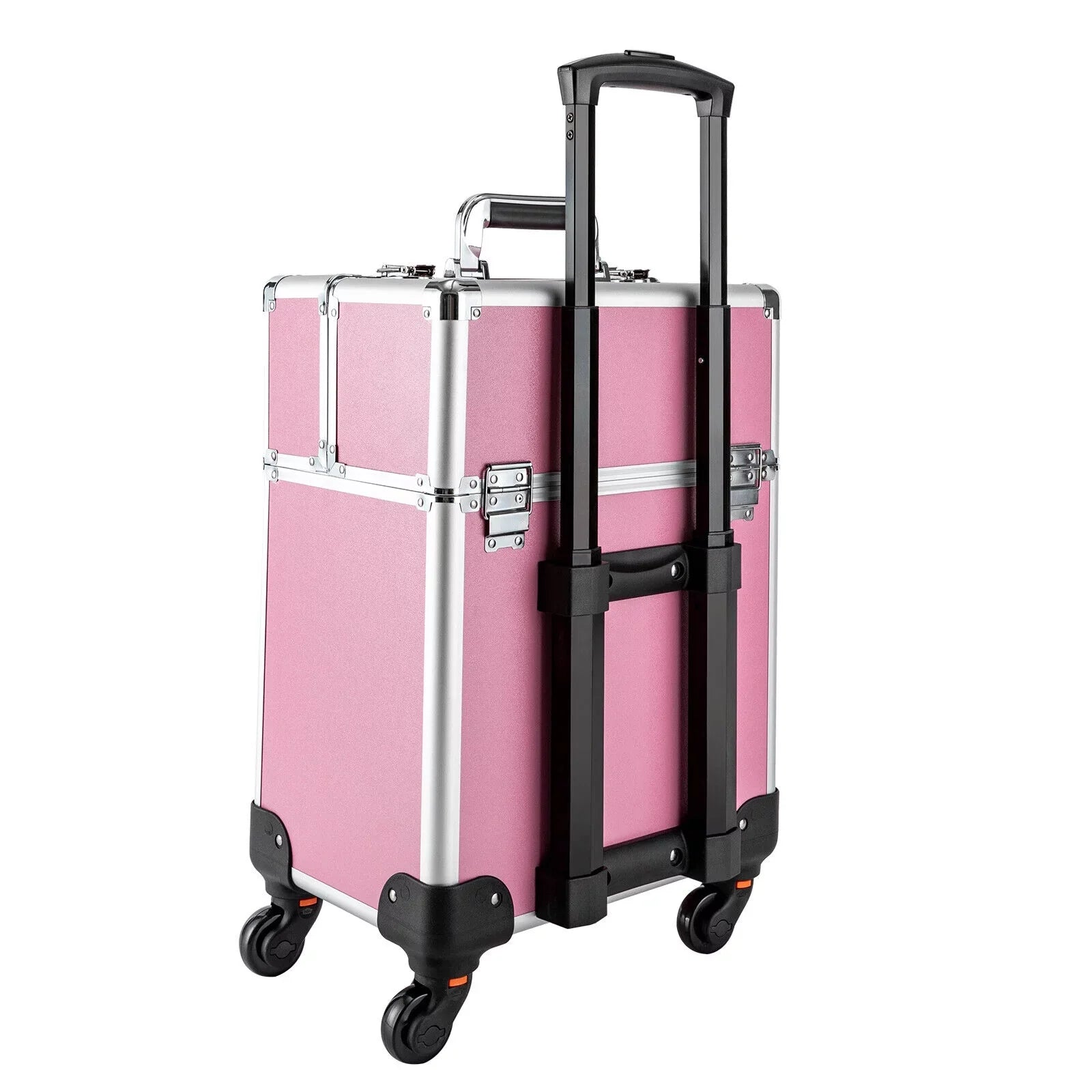 Storage Professional Rolling Trolley with Cosmetic Miumaeov Makeup 4-Tier Organizer Case Train Wheels Makeup