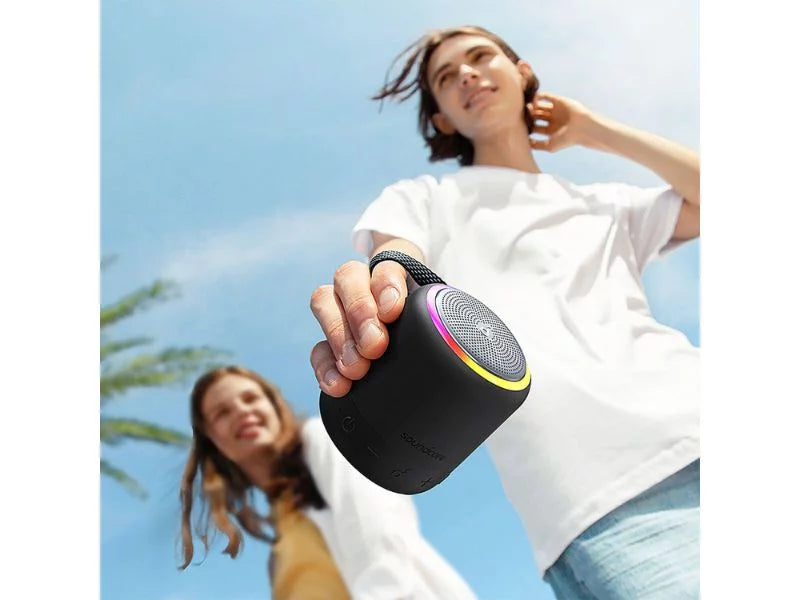 Soundcore Black Waterproof Pro Playtime 15H Portable 2-Pack IPX7 B3127Z11 3 Speaker Mini Bluetooth