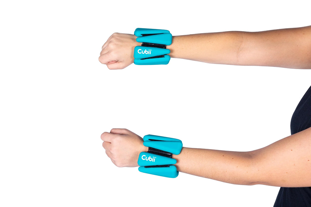 Comfortable Soft, Walking, Ankle/Wrist for Weights, Fitness, Workout and Adjustable and 2 lb Perfect of Dancing, Running, Set Wearable Cubii 2