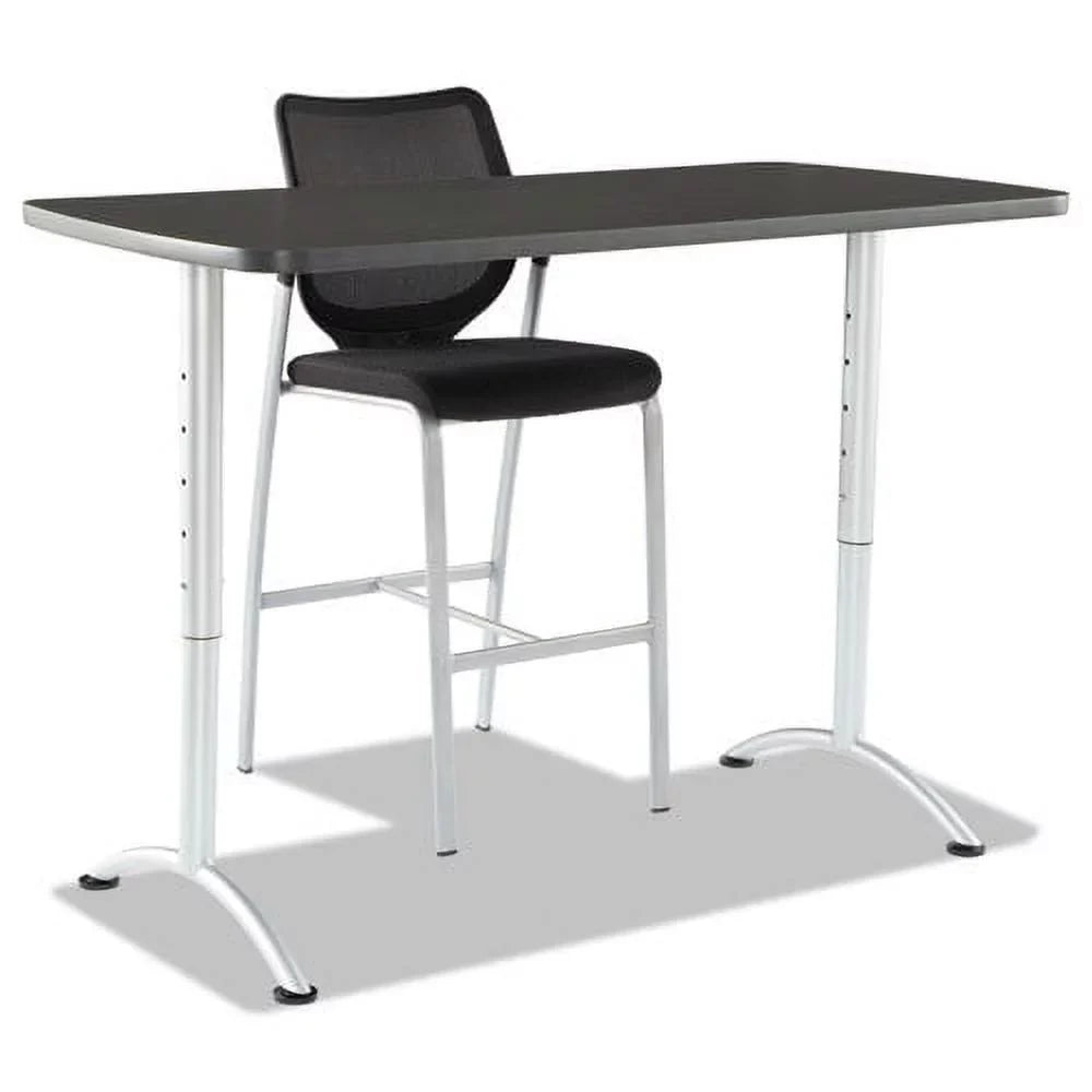x 60 in. Adjustable 42 30 - - 30 Height in. x ARC in. Rectangular Table Graphite/Silver