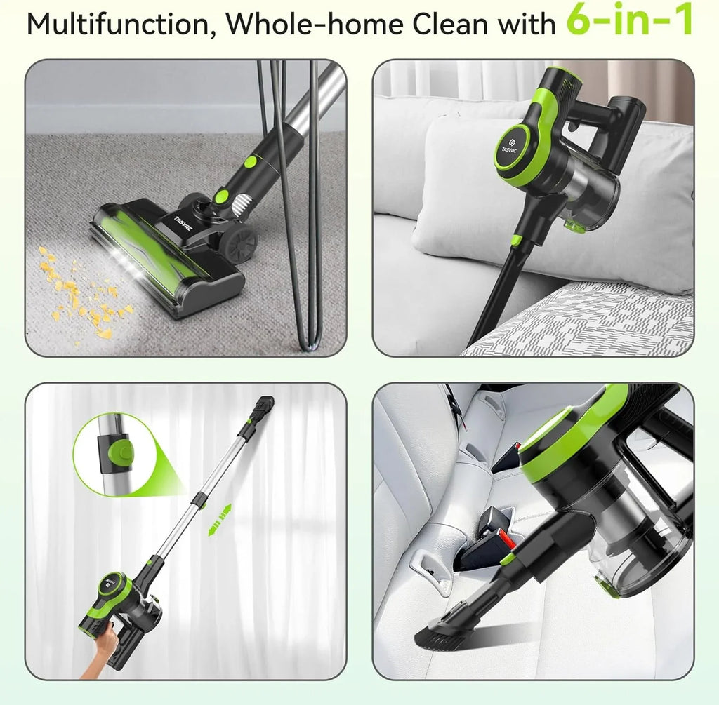 and Vacuum, Vacuum Rechargeable to 45 Cordless Mins, Carpet Vacuum Vacuum Cordless Pet Battery Home 2200m-A-h Hair Cleaner 28KPa Cleaner, Lightweight for Floor 6-in-1 Vacuum Powerful Up Stick