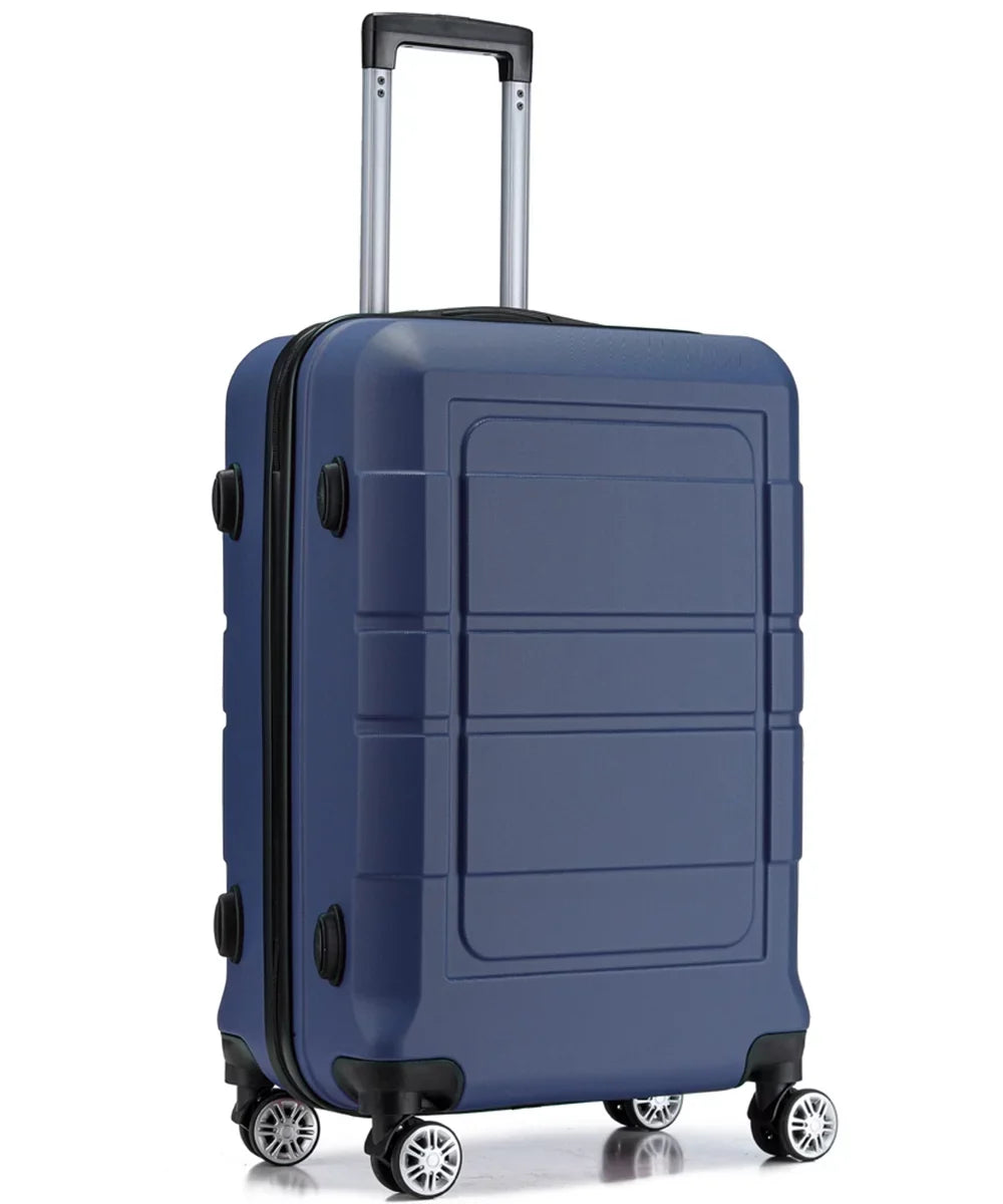 Lock TSA Wheels Sets PC+ABS Expandable Luggage Double Suitcase Durable GOWELL Blue
