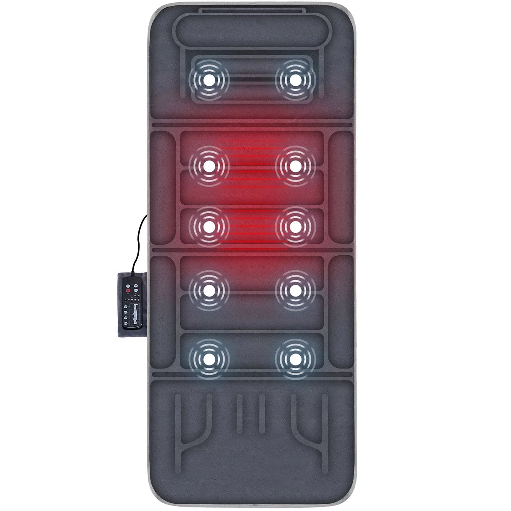 with pad Massager Body 10 2 Cushion Full Vibration Pad Heating Heat Motors & Massage Seat Comfier Mat with Chair Therapy
