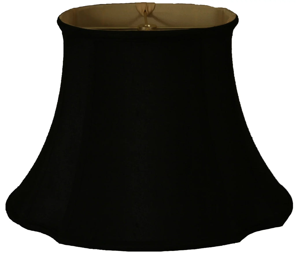 Black Designs 17" Oval Royal Inverted Lamp Corner Shade