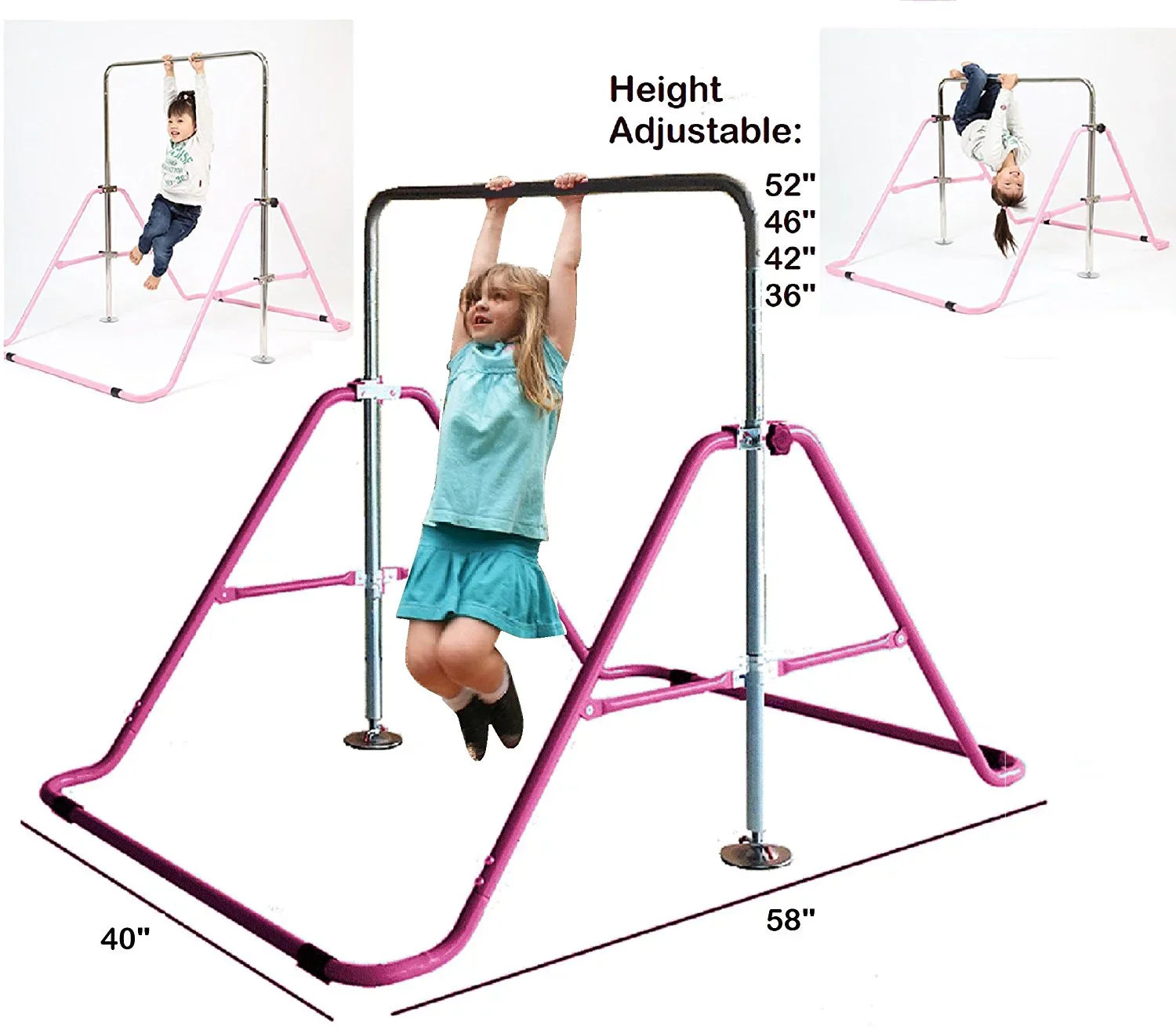 Climbing Bar Junior Gymnastics Kip Bar Jungle Training, Tower Bar, Bar, Horizontal Progymnastics Pink Monkey Gym