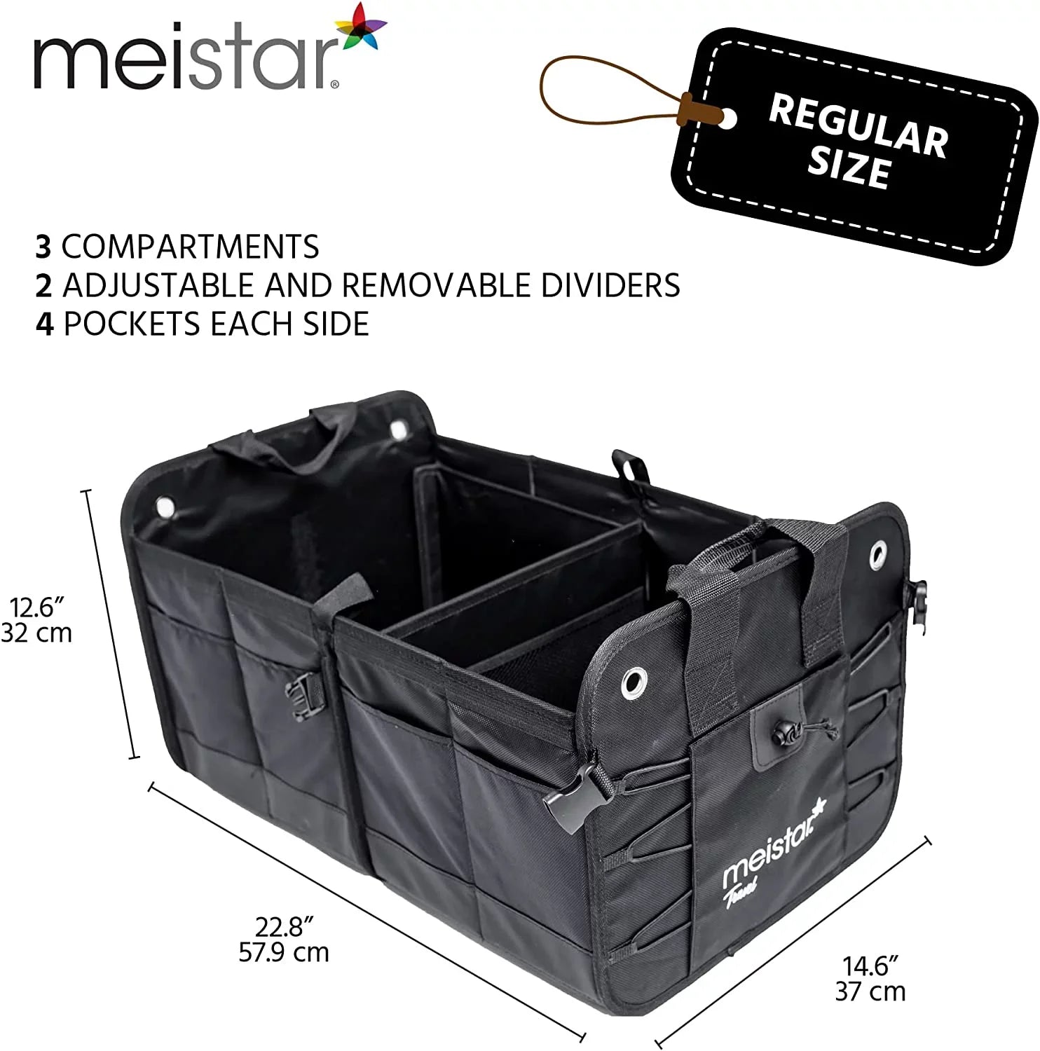 Compartments Auto and for Portable meistar Collapsible Organizer Car Storage Multi Trunk