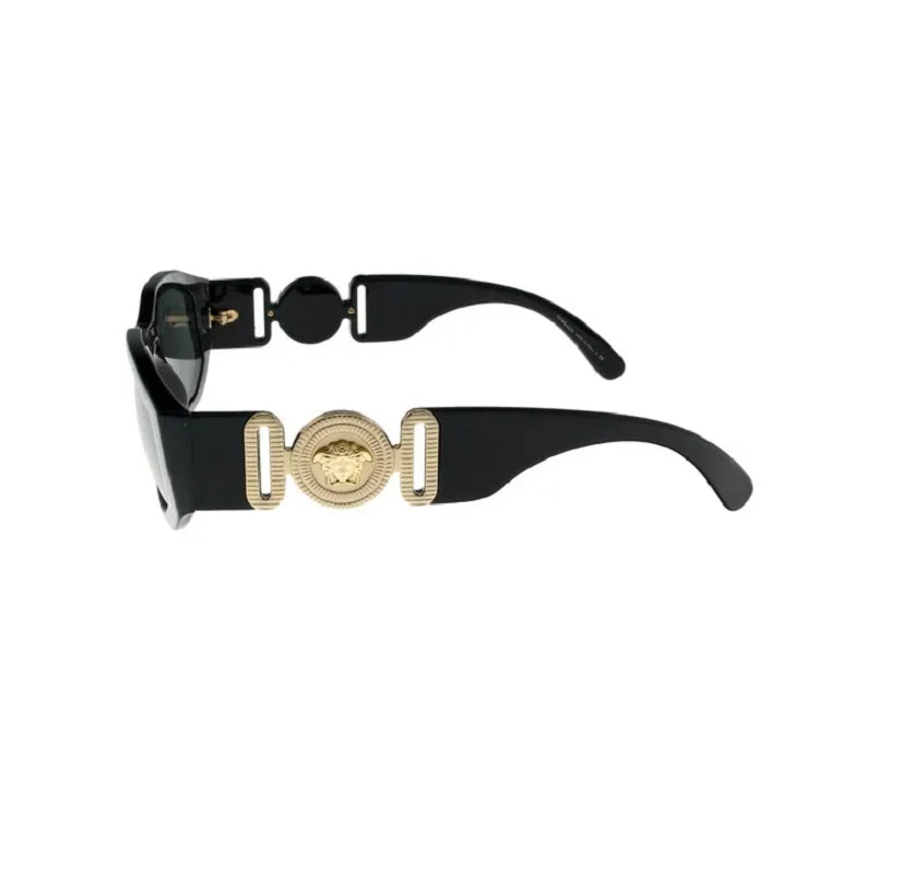 Geometric VE4361 Sunglasses Versacce Black 53mm/16-140 Adult Unisex's Plastic