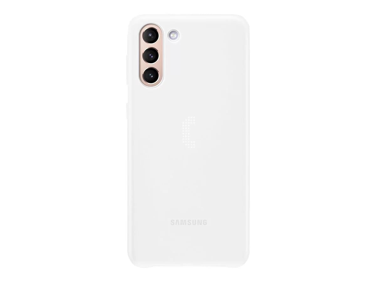 S21+ 5G - Samsung Galaxy White S21+ Back Samsung LED Cover and for