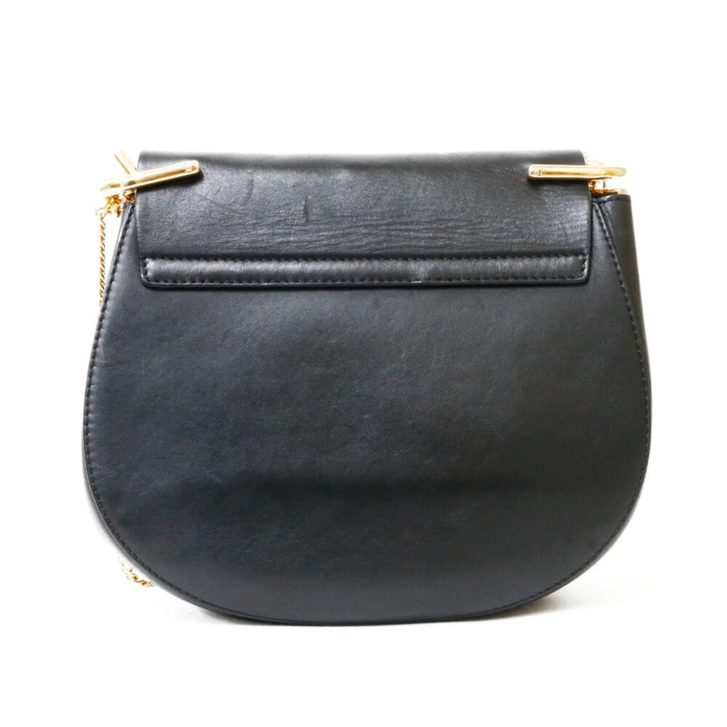 Chloé Beige,Black Leather Shoulder Pre-Owned (Fair) Bag