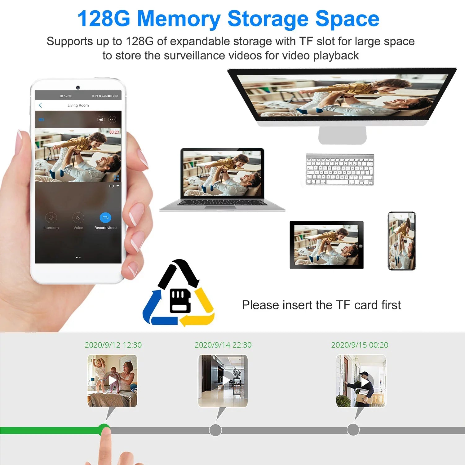 Camera 1080P Audio Surveillance Camera iNova FHD Security IP IP65 Two-Way Waterproof WiFi