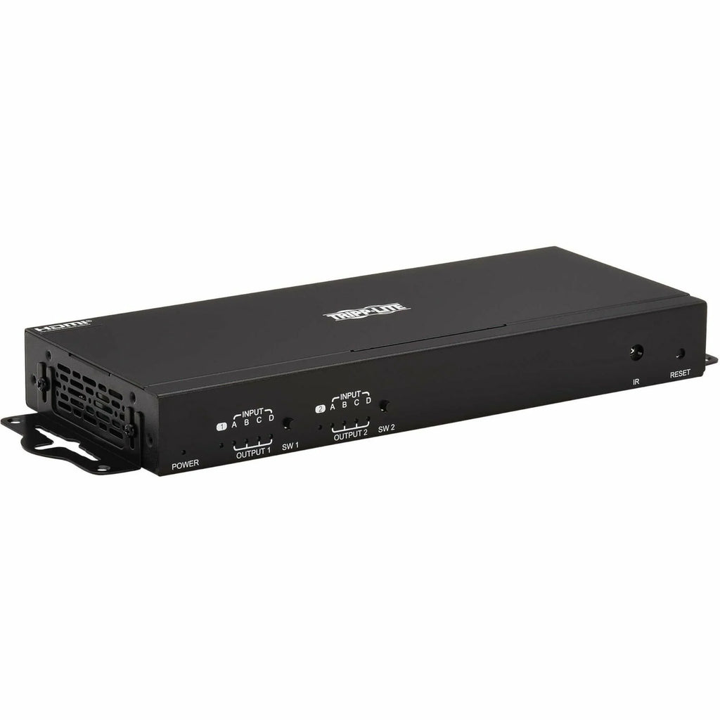 Switch/Splitter Matrix Remote 4K 4x2 Tripp - - 60 x ... - Display, 3840 1080p2 Computer, Lite - and TAA Support, HDR, with Hz, 2 4:4:4, 4K Signage, Control x Blu-ray Multi-Resolution 2160 HDMI Digital