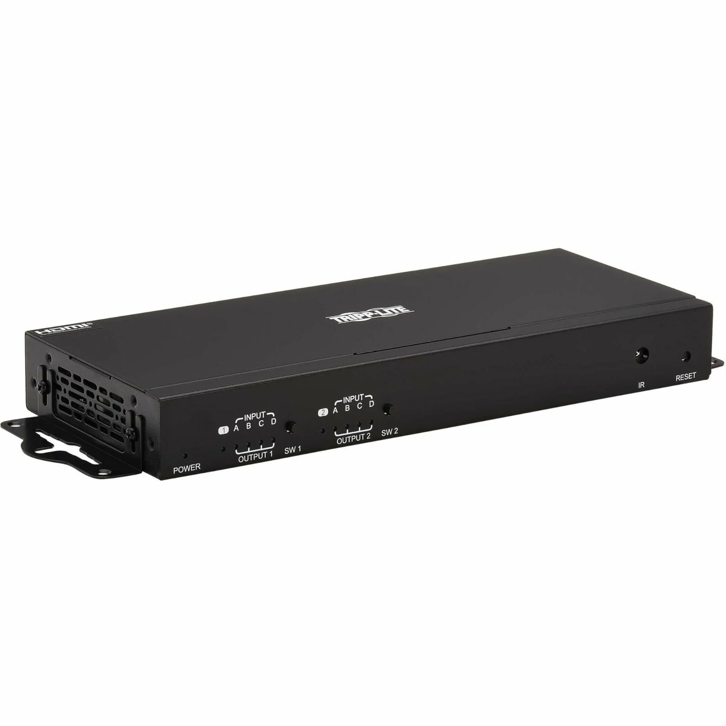 Switch/Splitter Matrix Remote 4K 4x2 Tripp - - 60 x ... - Display, 3840 1080p2 Computer, Lite - and TAA Support, HDR, with Hz, 2 4:4:4, 4K Signage, Control x Blu-ray Multi-Resolution 2160 HDMI Digital