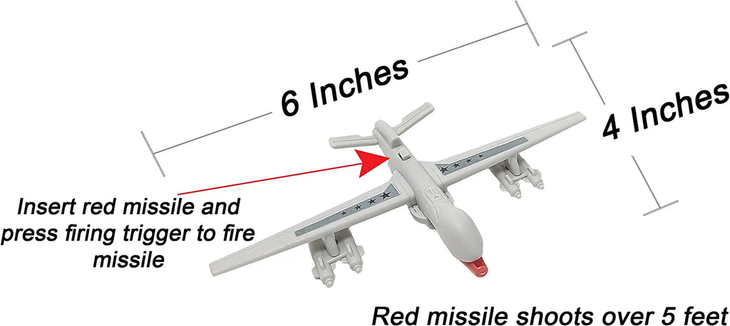 and Military with Carrier Aircraft Sound 31 Inch Effects Vehicles Toy 6 Drones