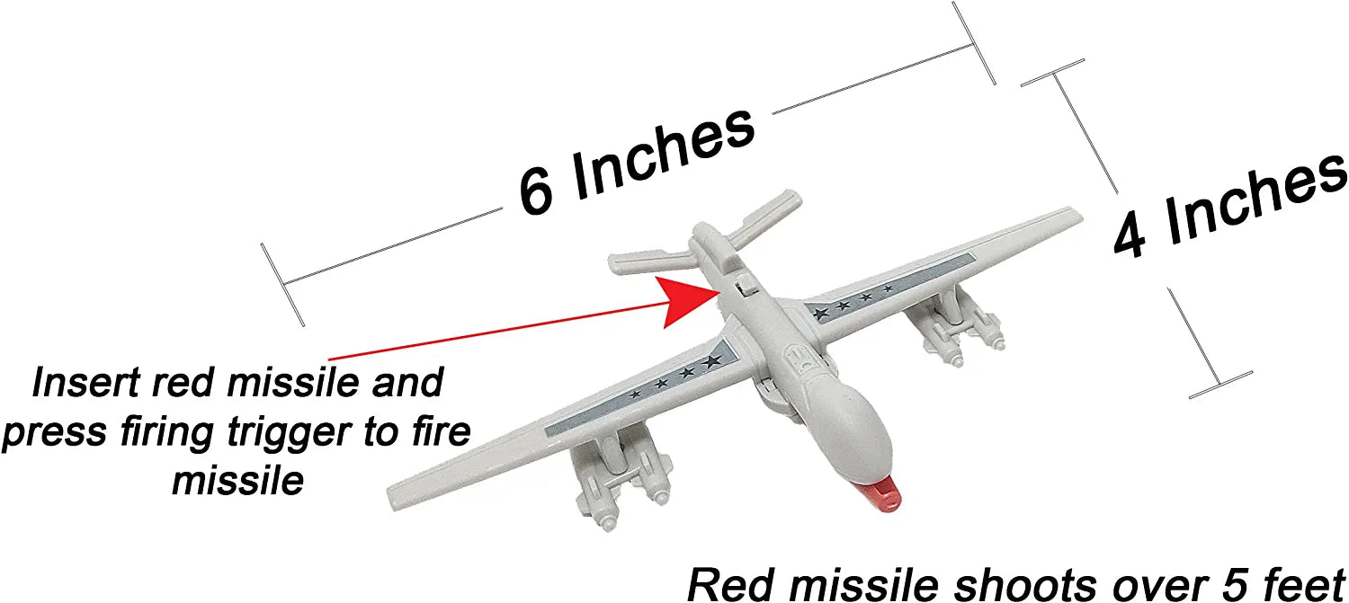 and Military with Carrier Aircraft Sound 31 Inch Effects Vehicles Toy 6 Drones
