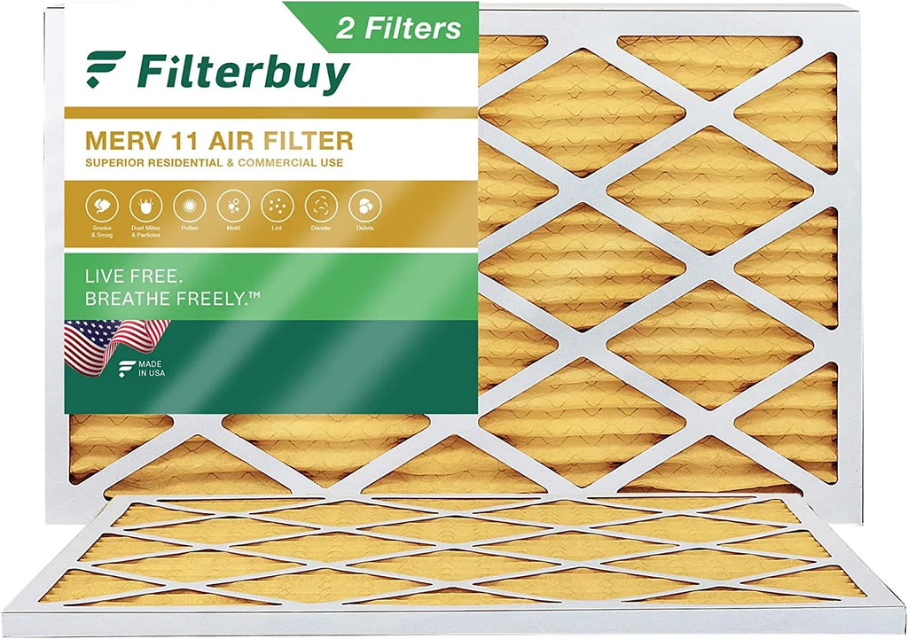 AC 20x32x1 (2-Pack) HVAC Filters Air Furnace MERV 11 Pleated Filterbuy