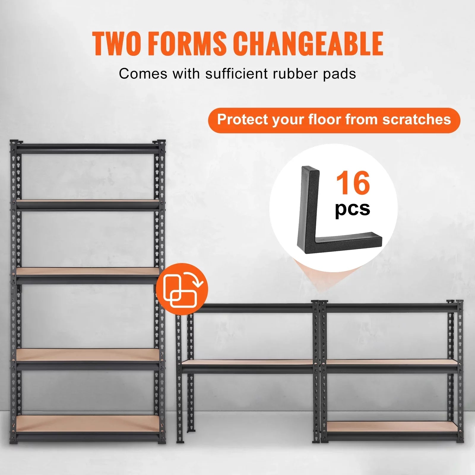 Steel 5 lbs 30"W x Heavy Shelving Storage x Load Adjustable Tier Unit, 12"D Duty 60"H BENTISM 2000 Garage Rack