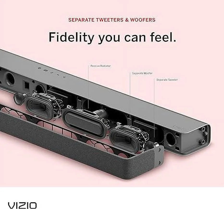 M215A Box VIZIO Subwoofer Open 2.1 Dolby Bar Atmos Black - Wireless M-Series DTS:X Sound