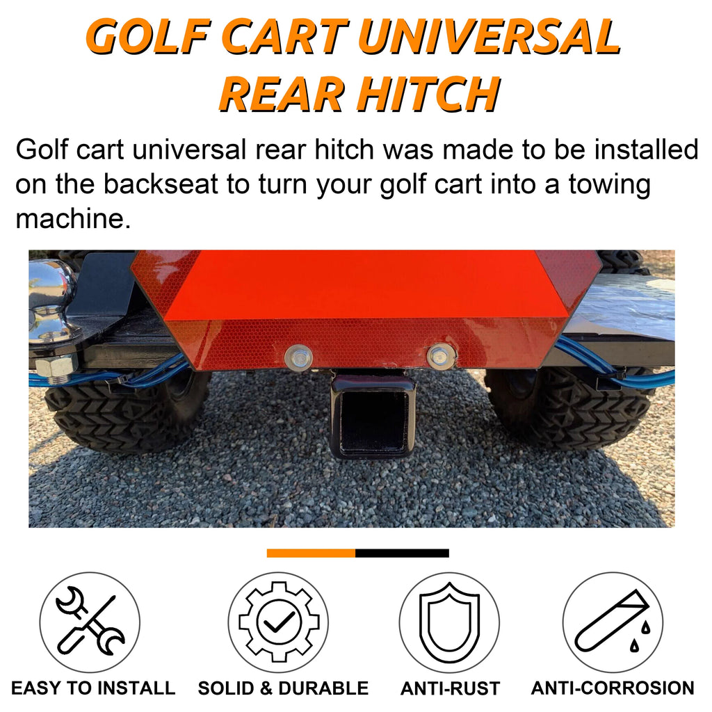 Rear 2" Hitch Hitch Rear EZGO Golf Club Universal Kit Trailer Hitch Receiver Receiver Car Yamaha Seat Trailer Receiver Cart