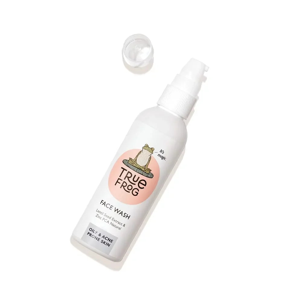 and Natural Seed Lentil Pimples Zinc TRue for with Smoothens Face PCA Brightens, Softens, Acne for Chamomile, (100 - and Oil Excess Oily Skin FRoG Wash Extract, Controls Skin, ml)