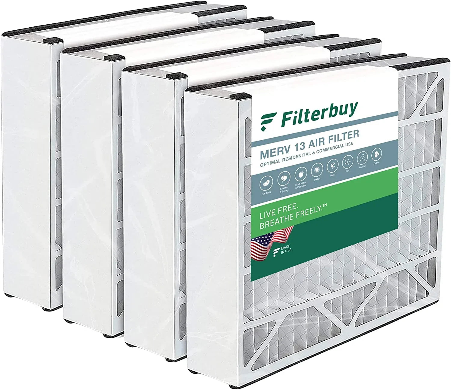 Air HVAC Trion 16x25x3 Bear 13 Filterbuy AC Pleated Furnace Air for 255649-101 (4-Pack) Filters MERV