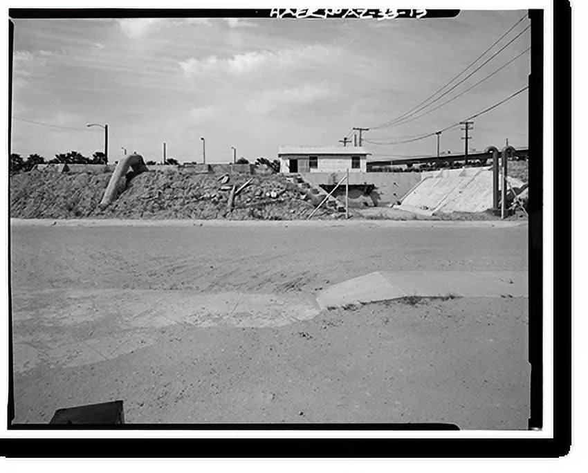 Yuma Main Plant, of AZ Historic 21-7/8" County, 13, Treatment Street, Yuma, - Yuma Jones foot at Street Water Street Framed Print, Main 17-7/8" x