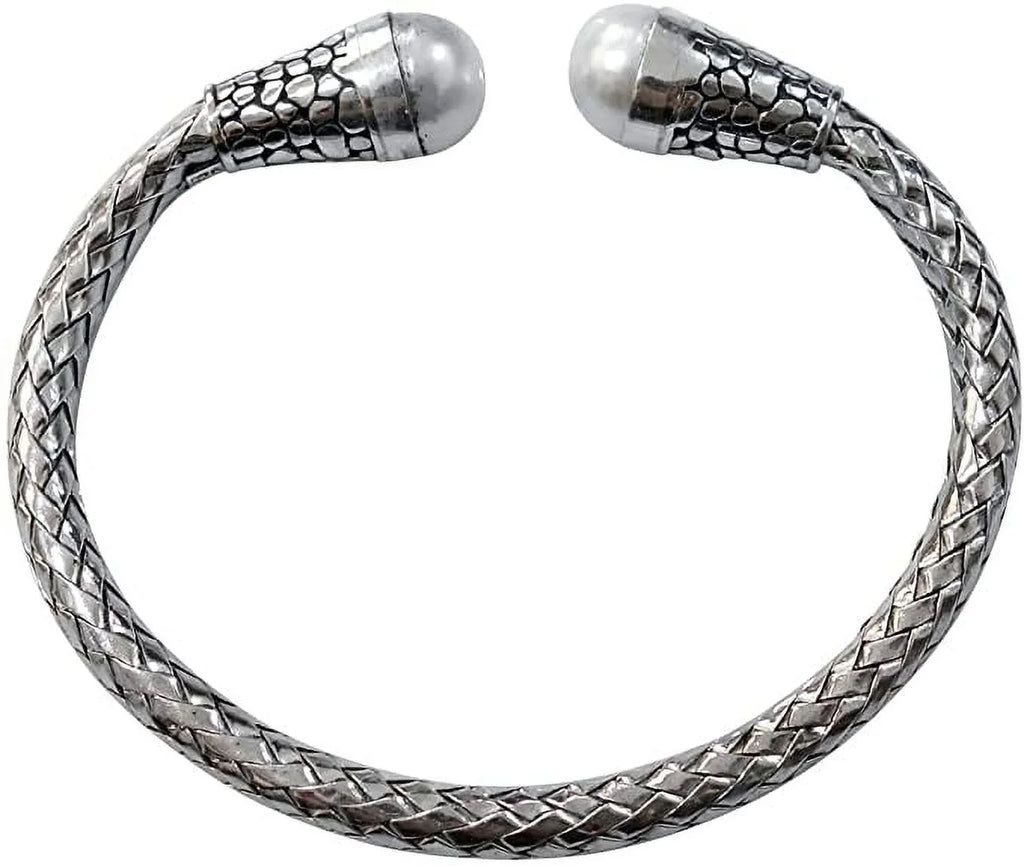 Gift Women 925 Sterling Chain for Silver Bracelet, Snake Cuff Men, Party Gemstone Designer Fashion Bracelet Jewelry, Pearl Bracelet Handmade