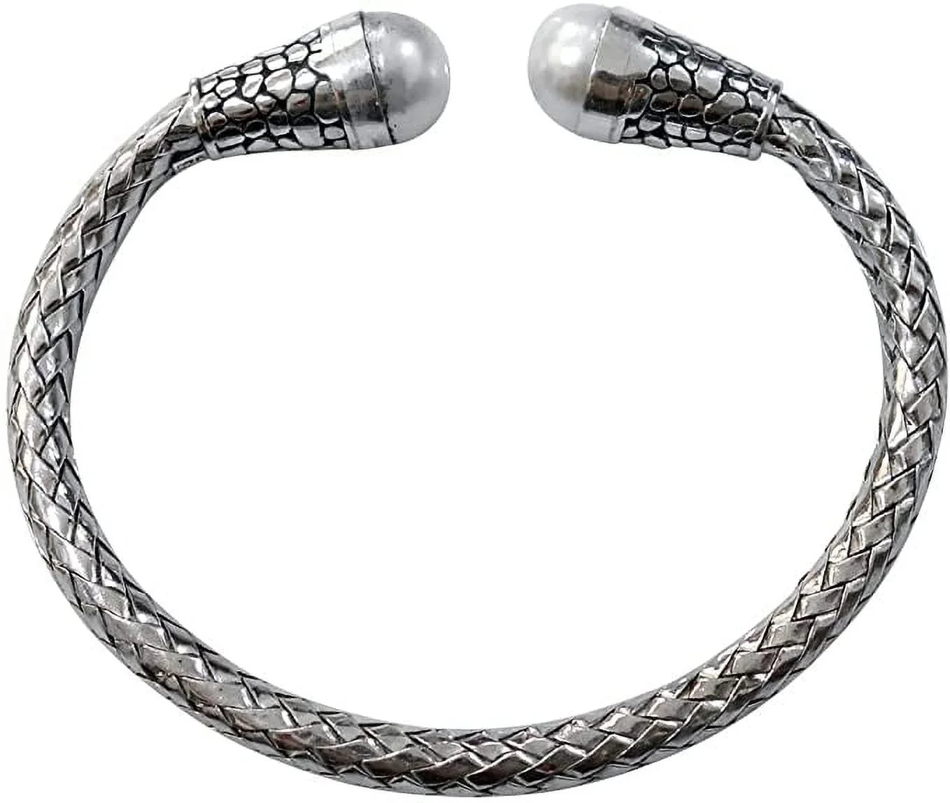 Gift Women 925 Sterling Chain for Silver Bracelet, Snake Cuff Men, Party Gemstone Designer Fashion Bracelet Jewelry, Pearl Bracelet Handmade