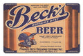 heavy Beer in gauge steel" with “Made the Beck's USA